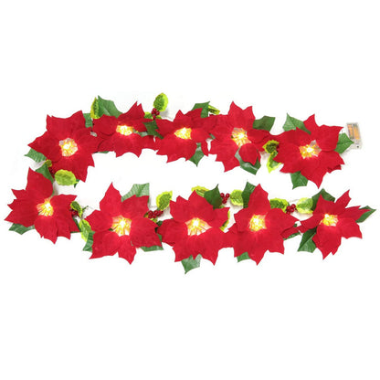 Red Flower String Lights