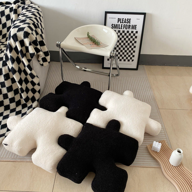 Stuffed Creative Puzzle Shaped Pillow