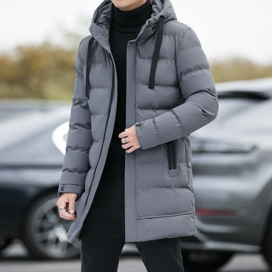 Men's Long Hooded Jacket