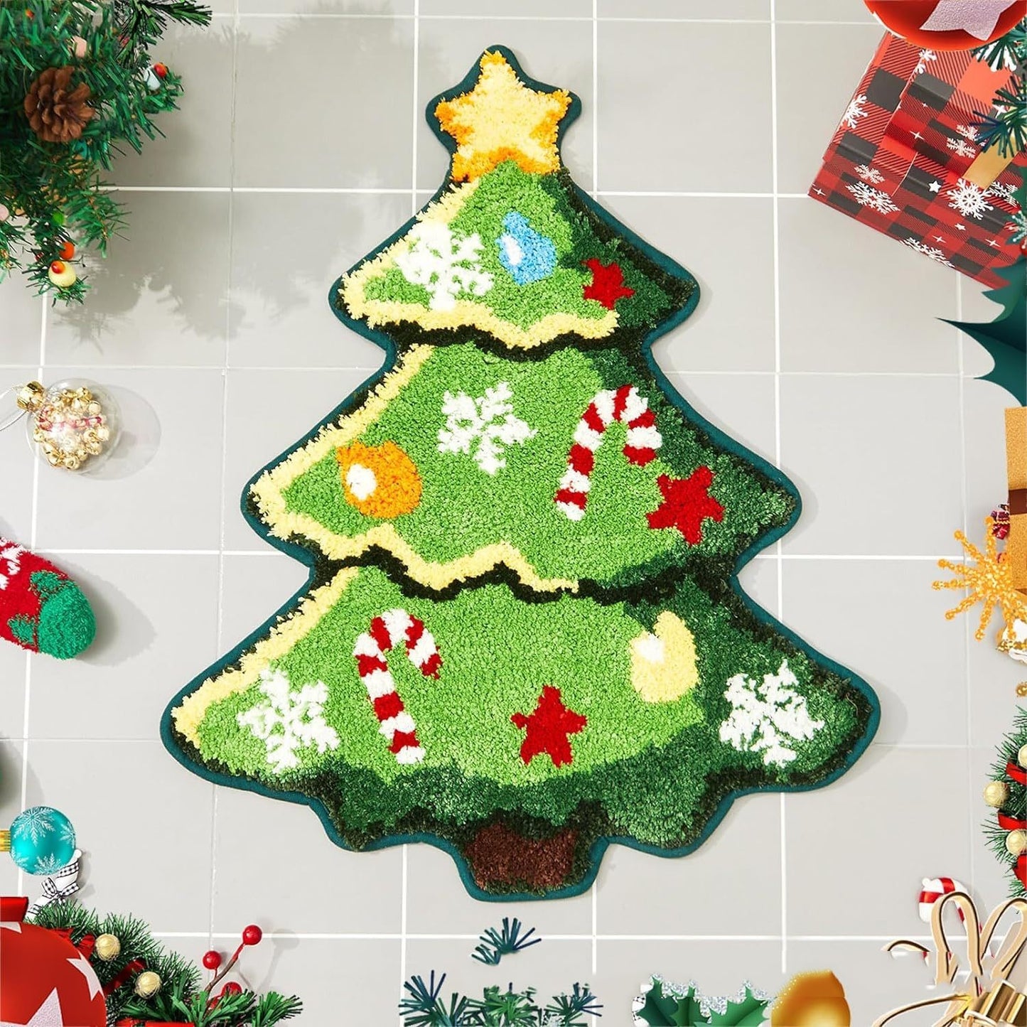 Christmas Cashmere Tree Mat