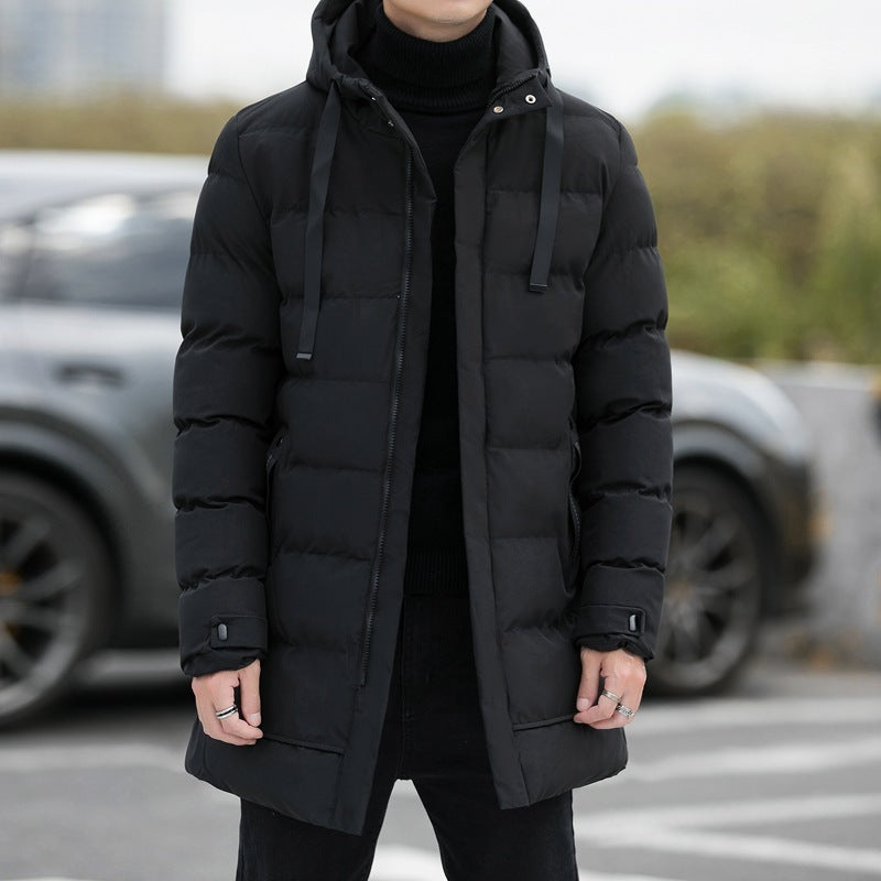 Men's Long Hooded Jacket