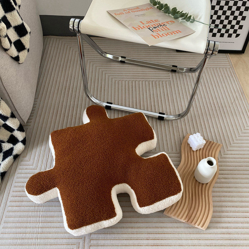 Stuffed Creative Puzzle Shaped Pillow