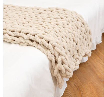 Chunky Knitted Blanket