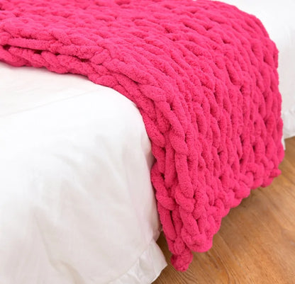 Chunky Knitted Blanket