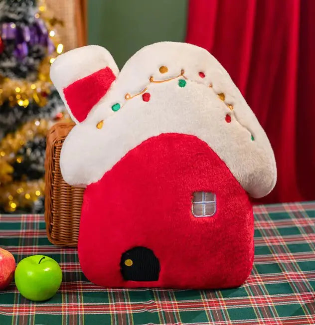 Christmas House Doll Pillow