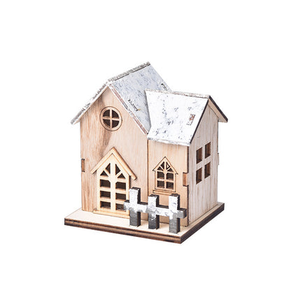 Luminous Wooden Christmas House