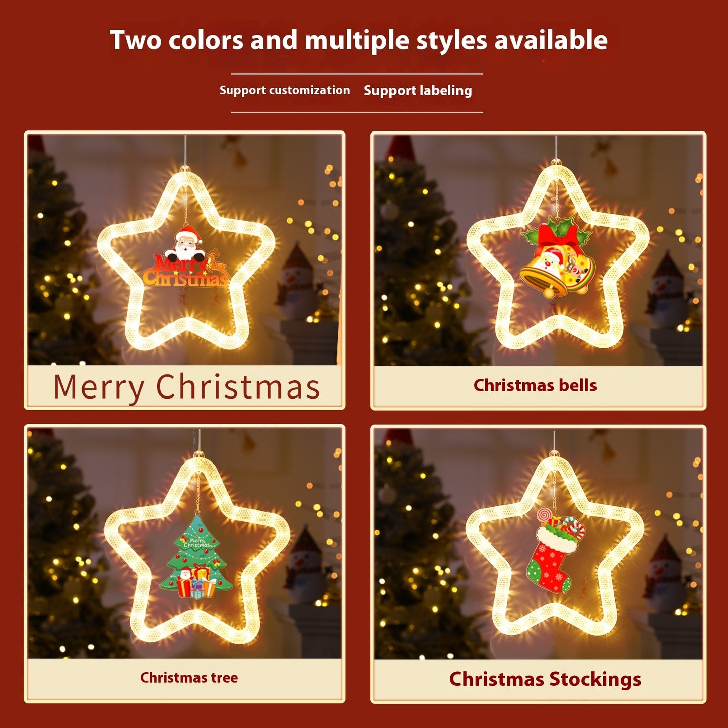 Christmas Star Light Ornaments