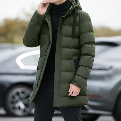 Men's Long Hooded Jacket